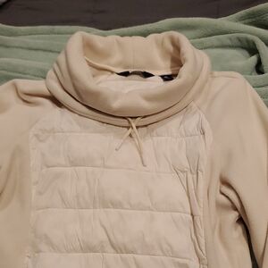 Cream Cowl Neck Pullover